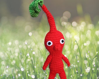 Red Helper | AD FREE Digital Crochet Pattern | Pikmin Inspired | Red Pikmin Pattern | Video Game Crochet | Red Pikmin Plushie | Amigurumi