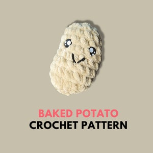Potato Crochet Pattern/Make Your Own Potato Plushie/Amigurumi Potato Pattern/Cute Crochet Potato/PDF Digital Download Only