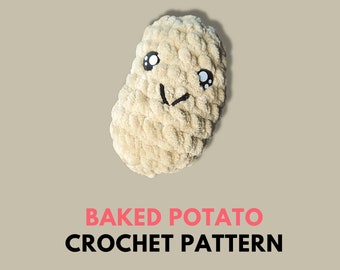 Potato Crochet Pattern/Make Your Own Potato Plushie/Amigurumi Potato Pattern/Cute Crochet Potato/PDF Digital Download Only
