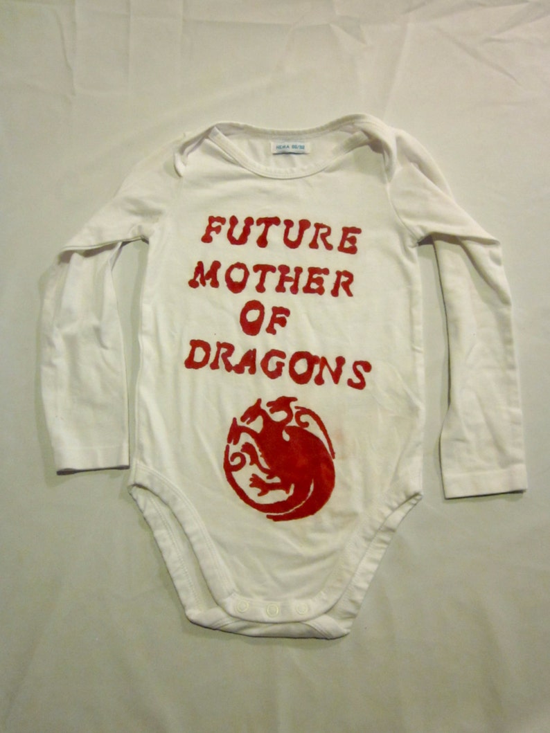 Future Mother of Dragons Long Sleeved Baby OnesieGame Of ThronesDaenerys TargaryenTeam TargaryenONLY 1 AVAILABLE