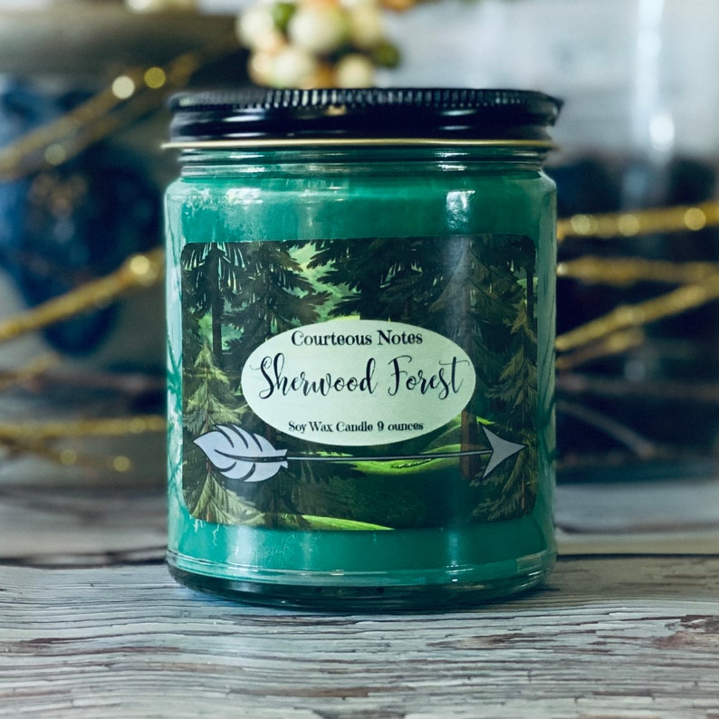 Sherwood Forest..The Legend Disney Theme Park Inspired Soy Wax Candle Highly Fragrant