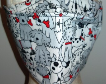 Hand Made Doggy Print Mask