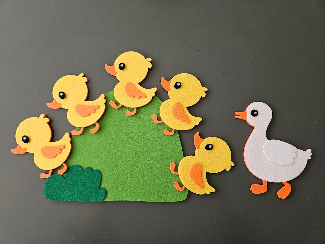 Five Little Ducks Felt Story Set - Etsy