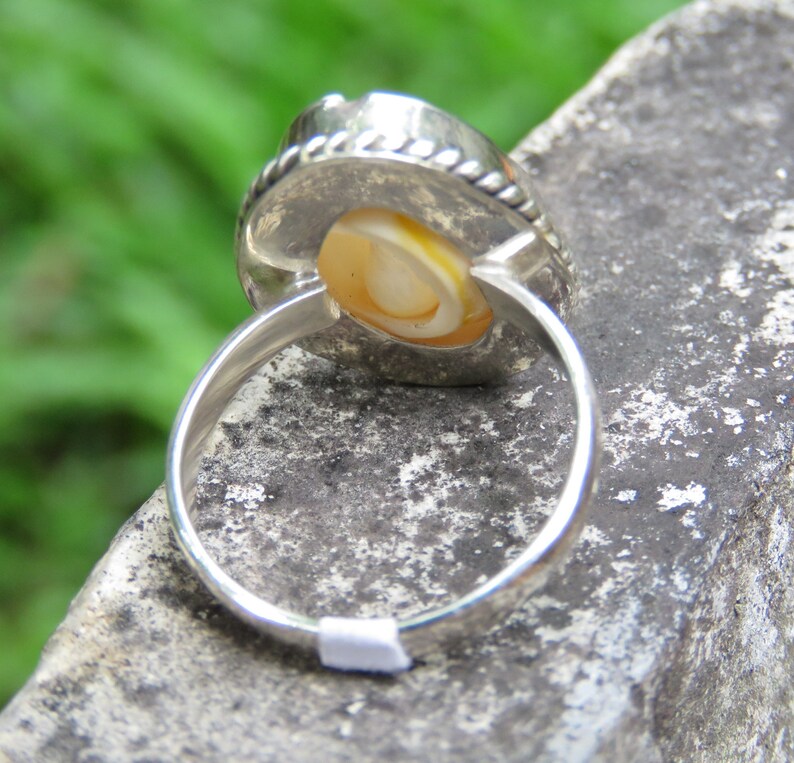 Boho Ring 925 Silver Cowrie Shell,Bohemian Ring Summer Ring RI-744-DG