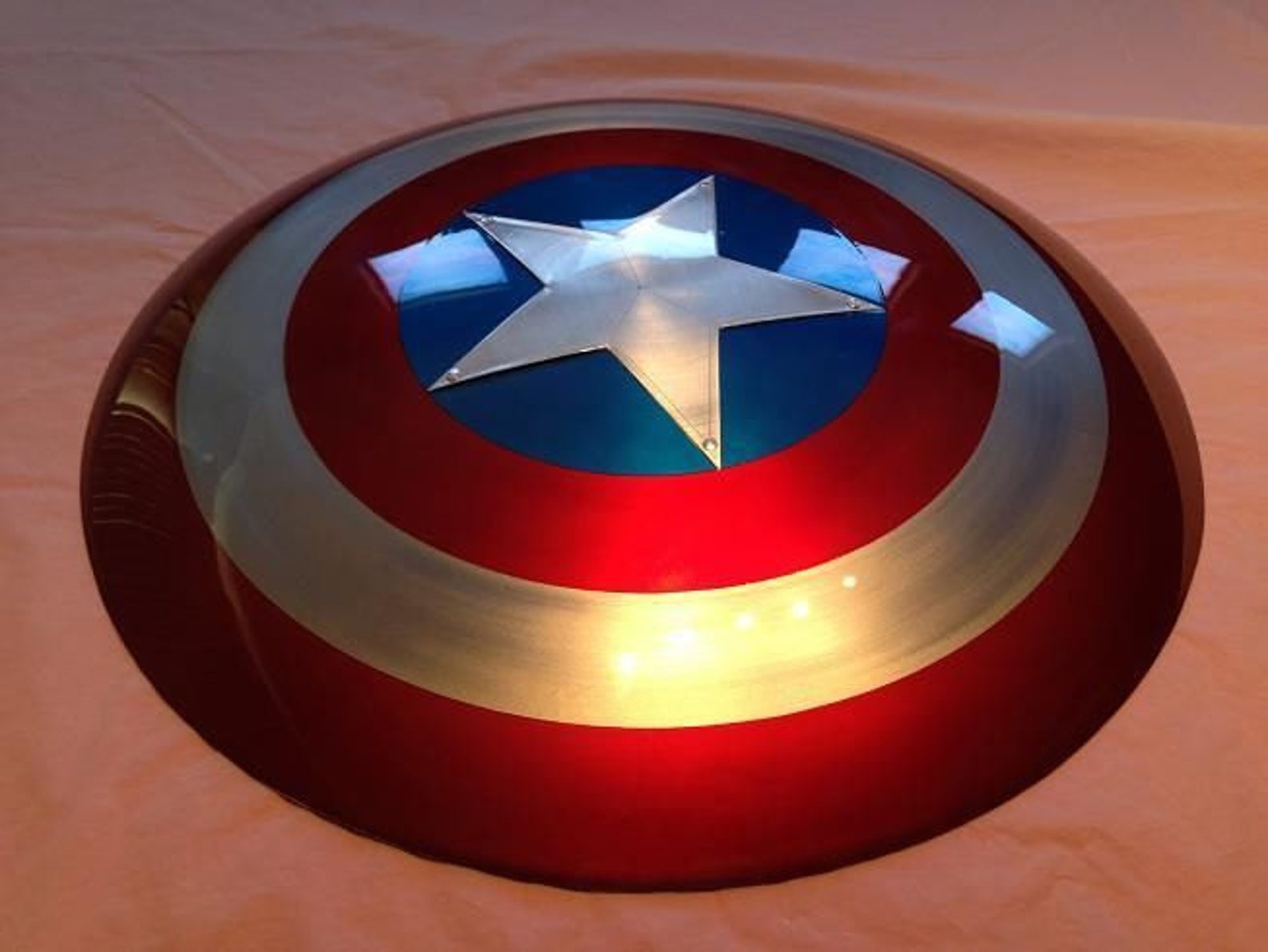 REAL Captain America Metal Shield 1:1 FULL Scale Replica w/ | Etsy