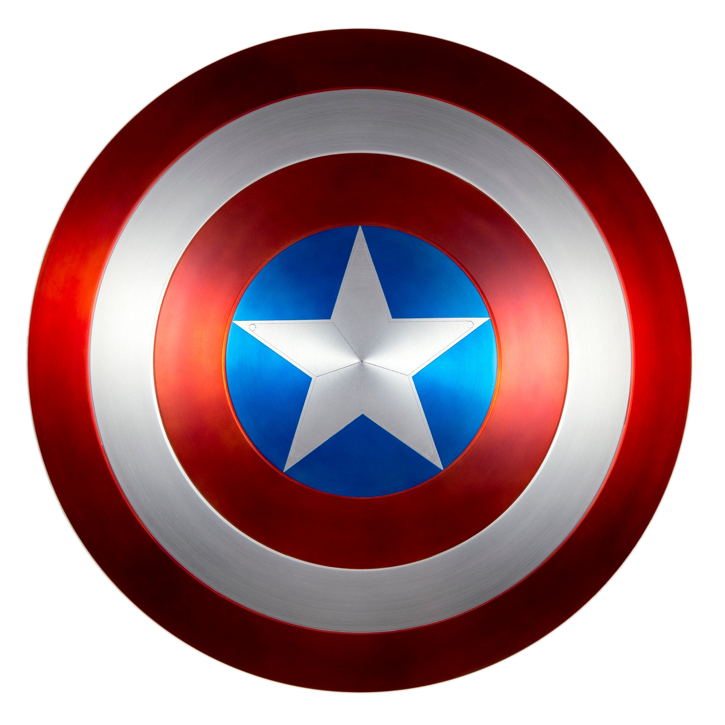 Captain America Shield Metal 11 FULL SCALE SATIN finish Etsy