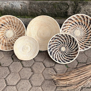 Muur opknoping manden / wand decor / Boho Decor / interieurontwerp / set van 5- gratis express verzending