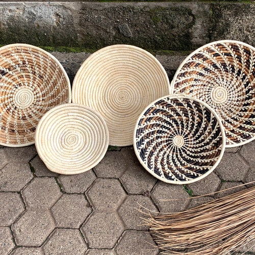 Wall Hanging Baskets / Wall Decor / Boho Decor / Interior Etsy