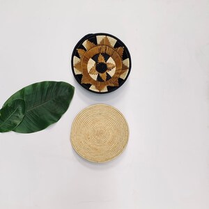 Een paar Boho handgeweven muurmanden / Afrikaanse muurmanden / muurdecor / Afrikaanse muurdecor - gratis express verzending