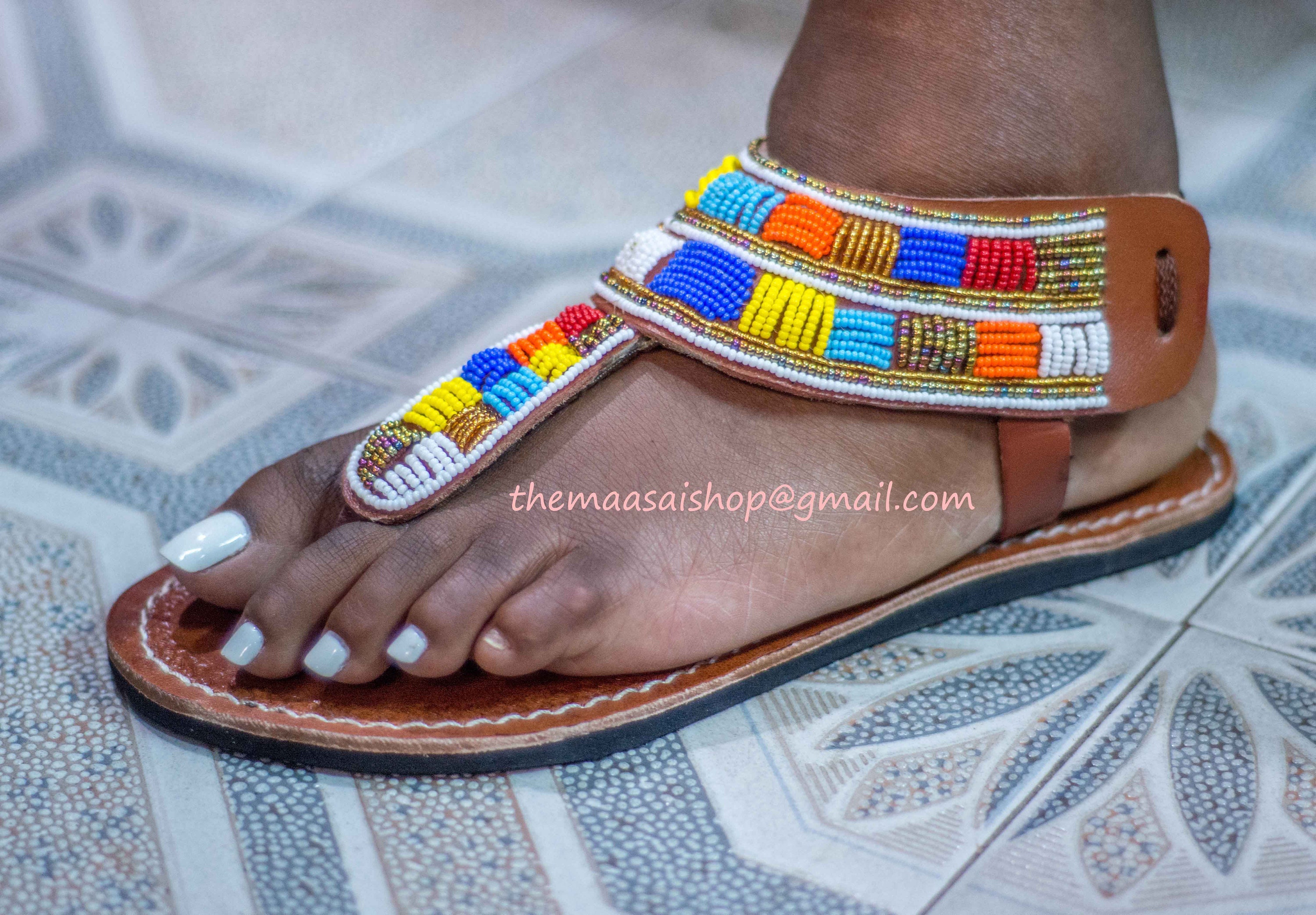 Handmade Leather Sandals African Maasai Sandals Greek Sandals
