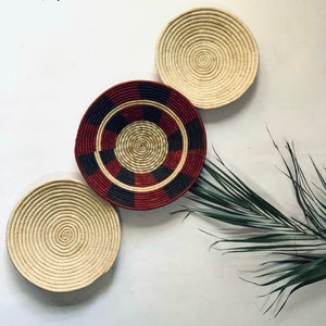 Handgeweven boho-wandmanden /maan-wandmanden / wanddecoratie /Afrikaanse wanddecoratie - gratis expresverzending