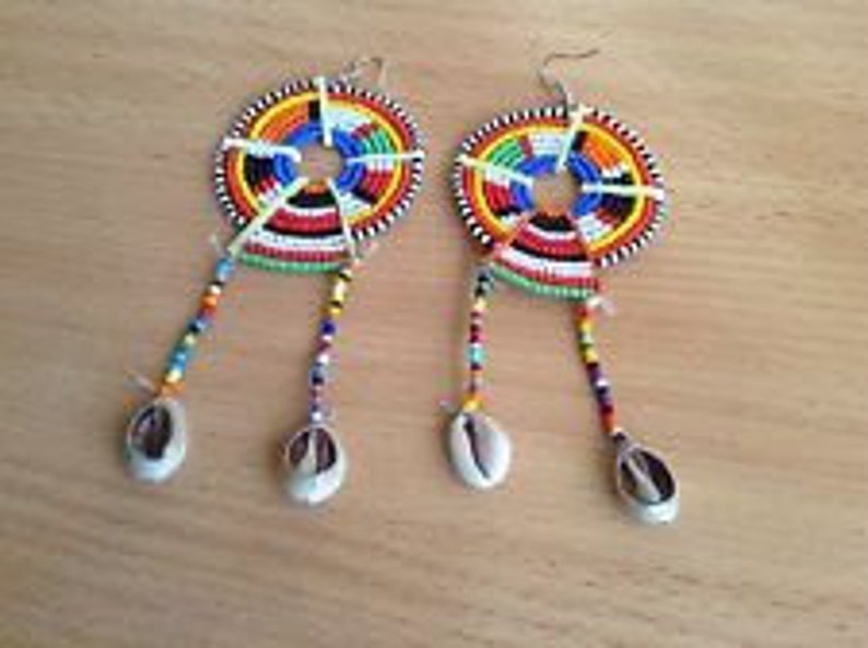 African Beaded Maasai Earrings Kenyan Jewelry Etsy