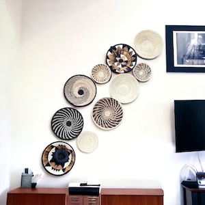 Woonkamer decor/muur manden/muur decor/Boho decor/minimalistisch decor/natuurlijk decor/set van 10-gratis Express Shipping