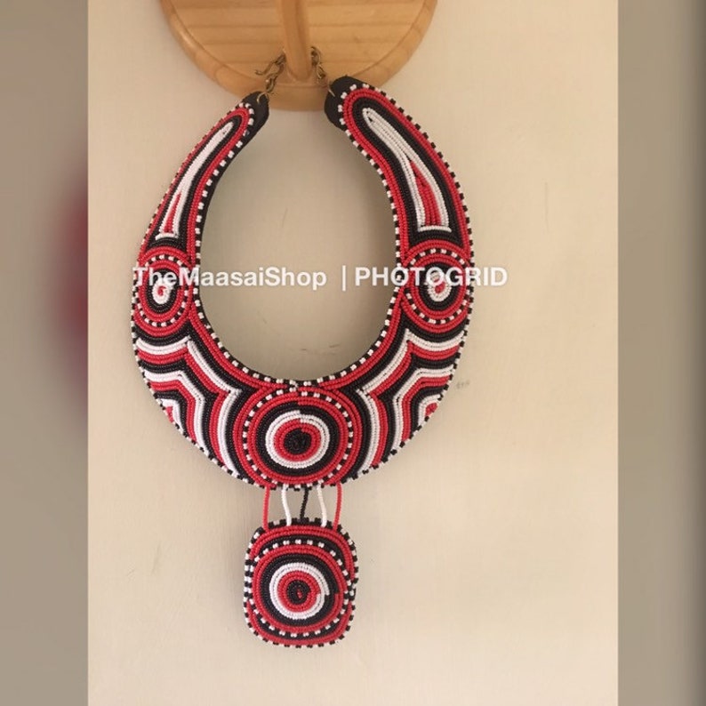 African Beaded Collar Necklace Wedding Jewelry Etsy