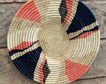 African Wall Plate /Wall  Hanging Basket / Wall Baskets and Art /  Wall Hangings /Wall Decoration  / Wall Decor -50-52cm Width