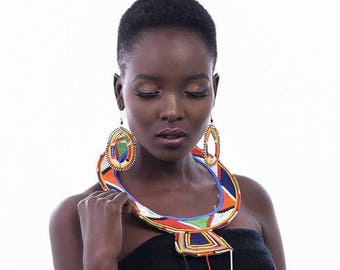 African Wedding Jewelry / Maasai Necklace