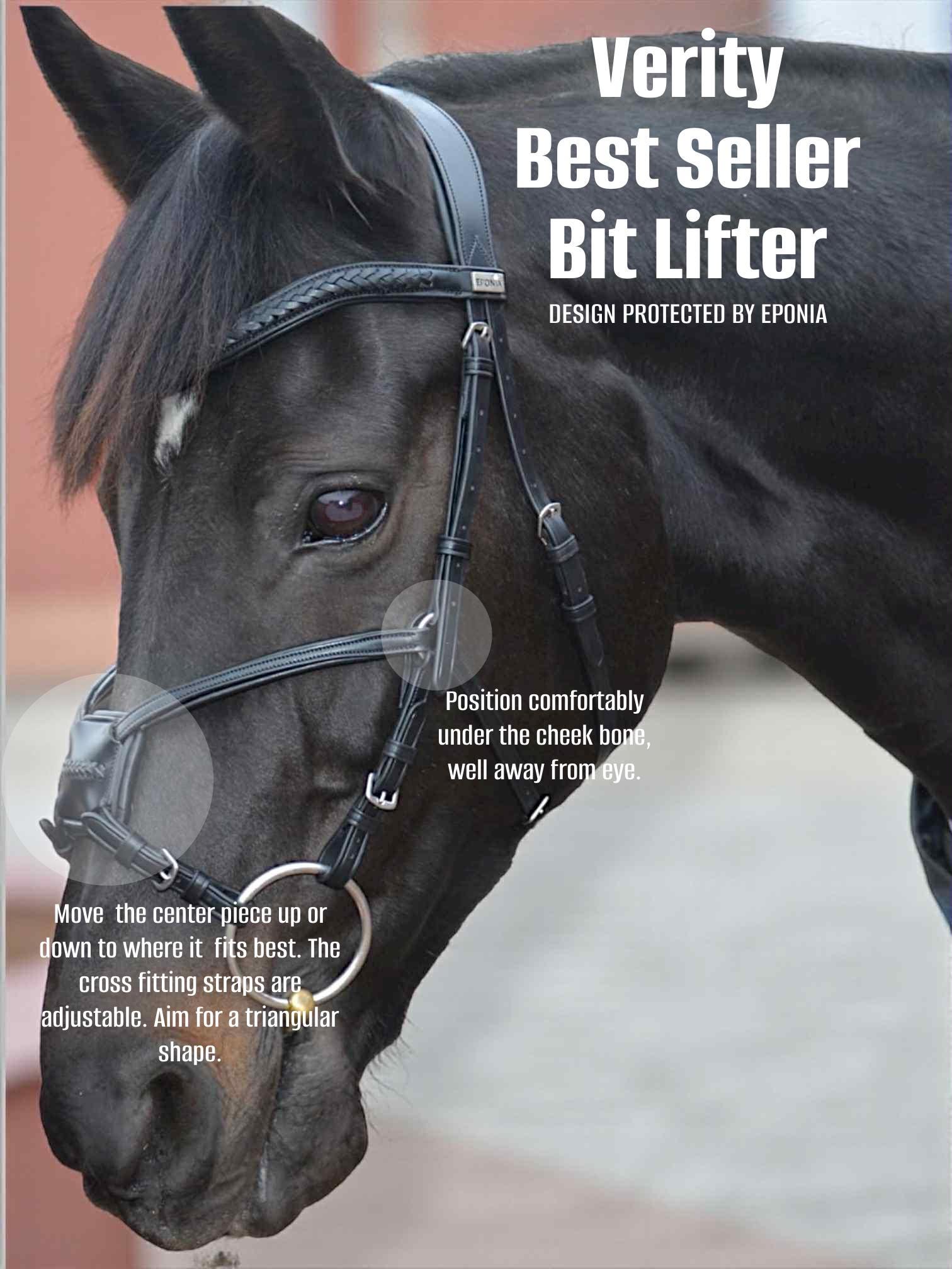 Anatomical Bridle - Verity Bit Lifter for Mouthy / Sensitive Horse ...