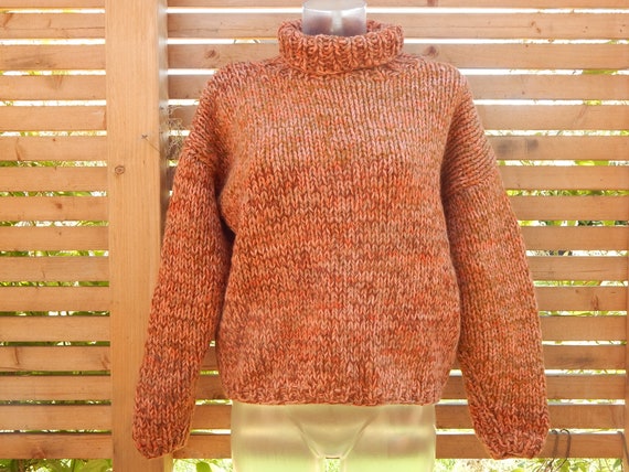 Scandinavian Vintage Chunky Knit adult Sweater Ha… - image 2