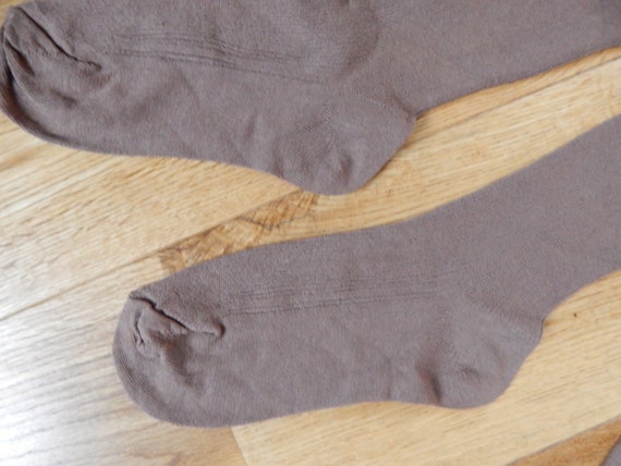 Unused Stockings  Vintage Brown Women Stockings R… - image 10