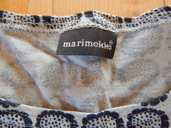 Marimekko T- shirt Black Grey Ladies long sleeve … - image 3