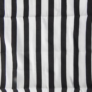 Scandinavian Vintage Striped fabric black/ White 100% cotton 93 x 200 cm