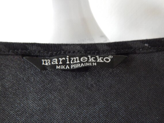 Marimekko MIKA PIIRAINEN Tunic Black Gray Pattern… - image 2