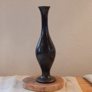 Deep blue tall Ceramic Vase   Design