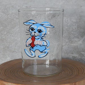 Drinking glass Bunny Eating Carrot  Glassware  Glass Tumbler Cartoon Style Drinking Glass