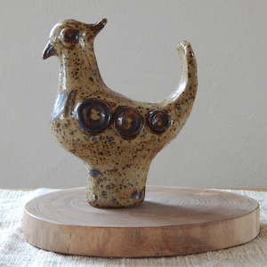 Scandinavian Stoneware Bird Ceramic Beige/ Brown Bird