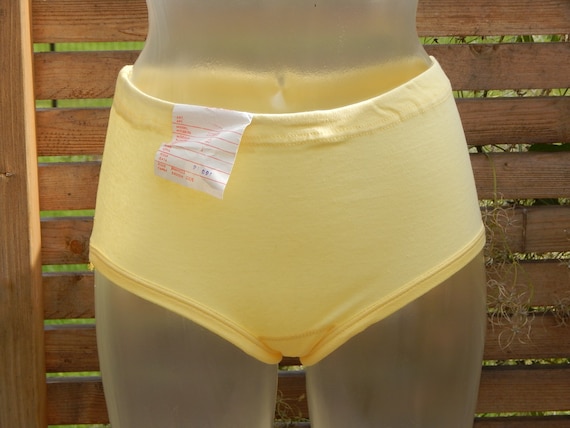Buy Vintage Kids Underwear Girls Unused Light Yellow Cotton