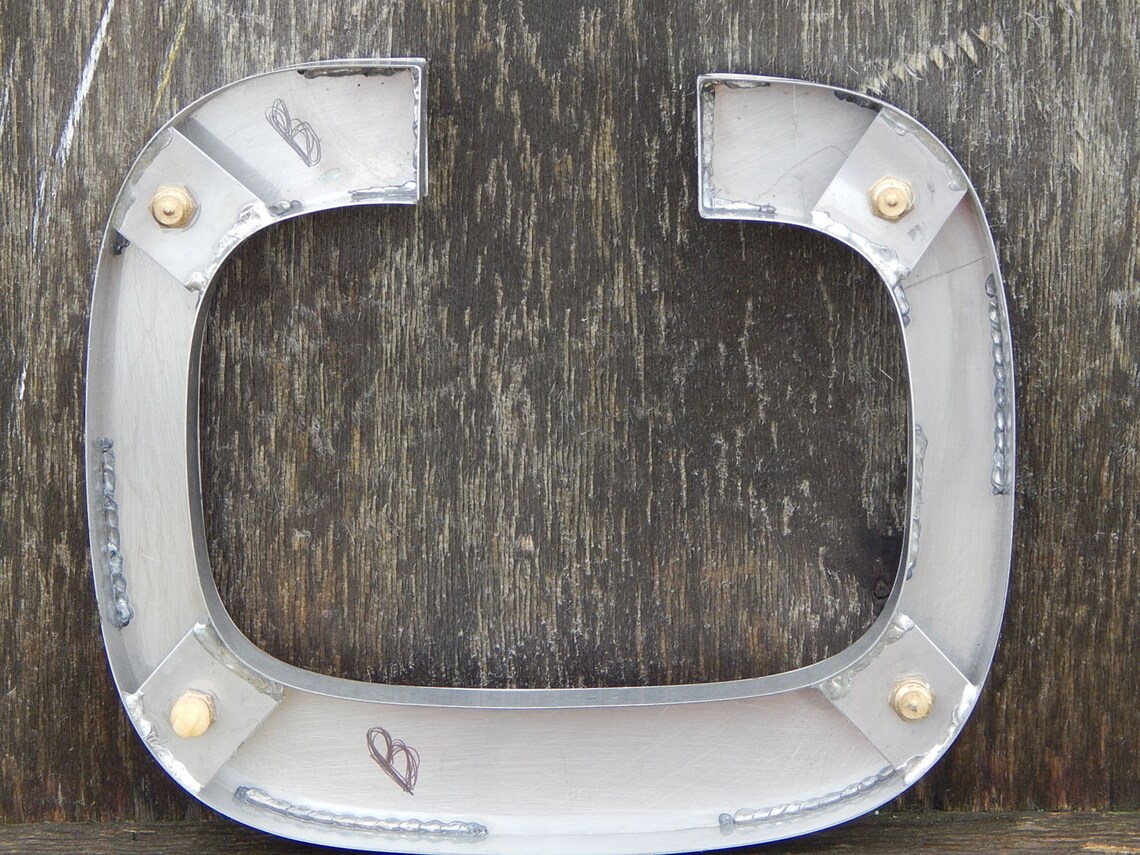 Vintage Industrial Metal Letter C Wall Decor | Etsy