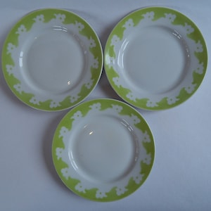 RPR  era Vintage Side Plate Plate Set of 3, Tableware Serving Dish Faience Plates from 1980 s