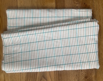 Scandinavian Vintage Linen Fabric Sheet or Tablecloth Vintage