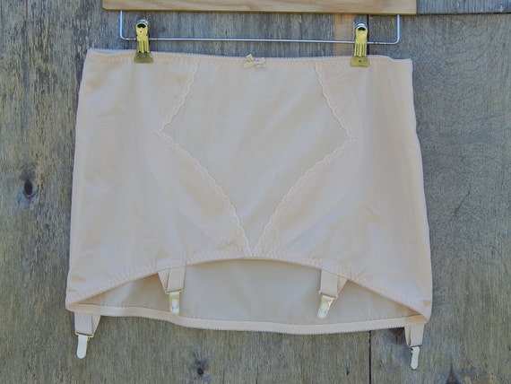 Girdle Soviet -Time Vintage Nude Suspender Girdle
