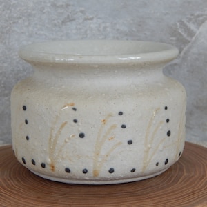 Estonian Vintage Ceramic Vase Small White Vase  Design ARS Pottery