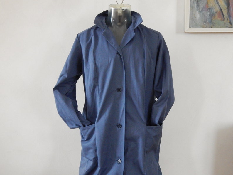 NOS Vintage Unisex Navy Blue Working Coat 1980 S Made in Soviet Estonia ...
