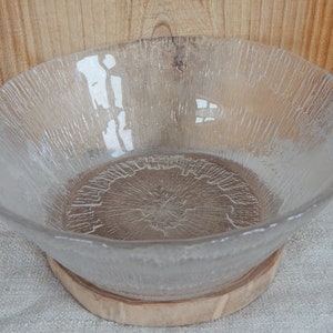 Scandinavian Glass Bowl Vintage Finnish IIttala Solaris Bowl Tapio Wirkkala Table Decor Retro Home Decor