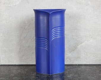 Vintage Soholm Denmark ceramic blue Vase / Danish pottery Numerals marking 3811-3 Danish mid century pottery Collectible