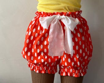 Vintage-stil Mamelucker Romantiska handgjorda shorts Cottagecore Nattkläder Feminina kläder Gåva Fairycore Loungewear Dam JORDGUBB Trosor.