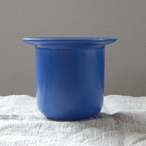 Scandinavian Vintage Höganäs Keramik Big Pharmacy Jar Blue Hoganas Stoneware Eva Hanner