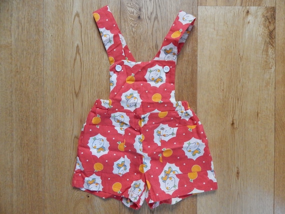 Vintage Soviet Baby Romper 100 % Cotton Baby Play… - image 1