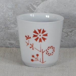 Vintage Flower Cup, Latvian Coffee or tea Cup,  Latvia RPR Tableware,  Made In