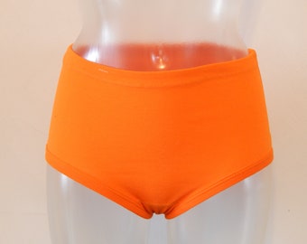 Girls Teenagers Vintage Underwear Unused Orange Vintage Underwear Underpants 100% Cotton NOS Size 10-12 years