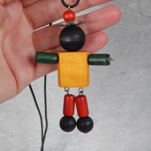 Vintage Finnish Aarikka Wooden Necklace Piccolo Made in 1980s