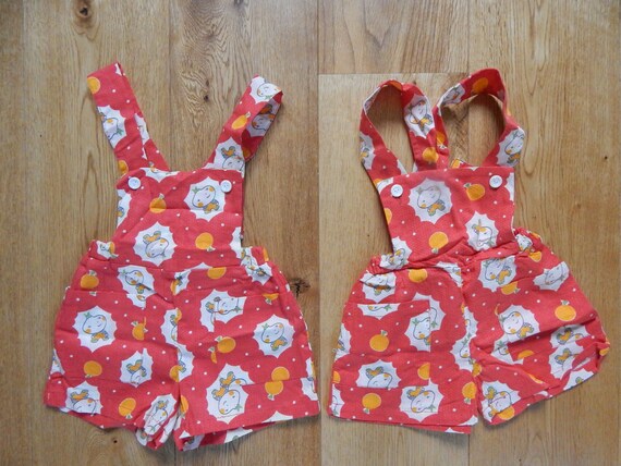 Vintage Soviet Baby Romper 100 % Cotton Baby Play… - image 9