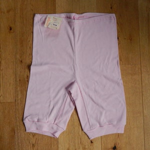 Vintage Underwear Ladies Unused Pink Cotton Knickers with Factory Tag  Underpants Made in  era