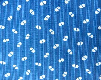 Soviet Vintage Unused Cotton Pill Pattern Fabric Navy Blue Retro Shirt Fabric 79 x 280 cm Boris Uvarov 1982 KREENHOLM