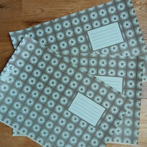 Juego de 3 hojas antiguas de papel para cubierta de cuaderno vintage, papel vintage de colección de 1970