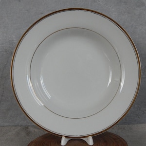 Old Arabia of Finland Deep Plate Golden Border Soup Plate Ceramic Tableware