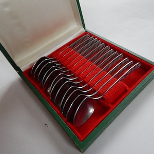Vintage Tea Spoons Set of 12  Home  Tableware,  Valentines Gift Kitchenware 1970 s.